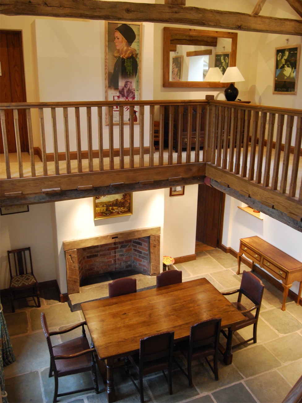 Here the new double height space and galleried landing creates a spectacular new entrance hall