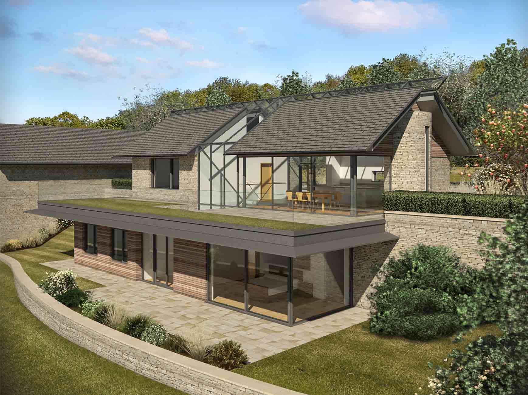 Modern rural home